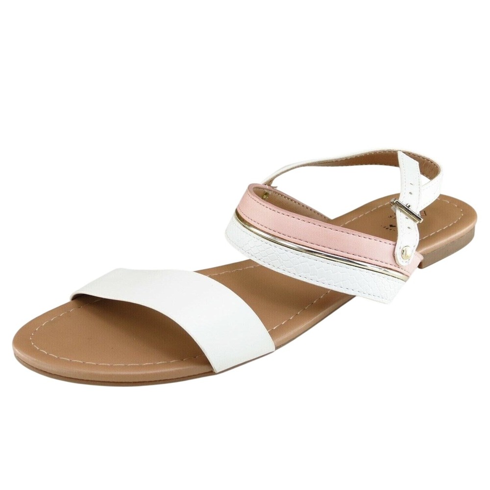 Call It Spring Sz 6.5‎ M Pink Ankle Strap Synthetic Women Sandals